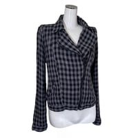 Dark Plaid Rider Jacket