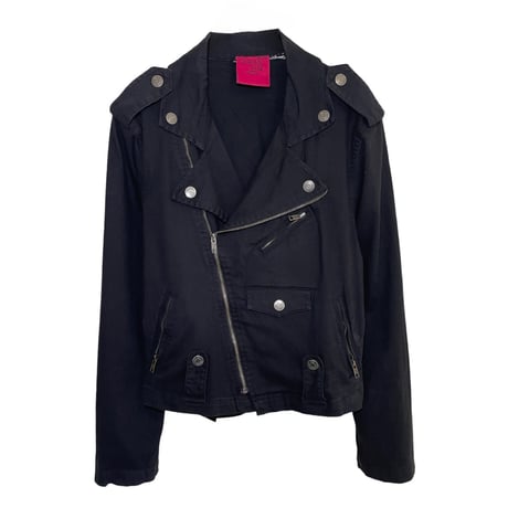 Black Cotton Rider's Jacket