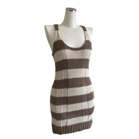 Border Knit Tank Dress
