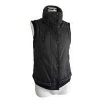 Multi Zip Black Vest
