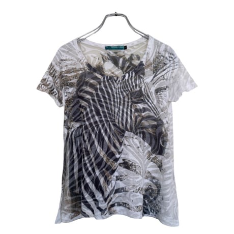 Sheer Zebra Print Top