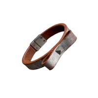 ZUCCa Silver Leather Bangle