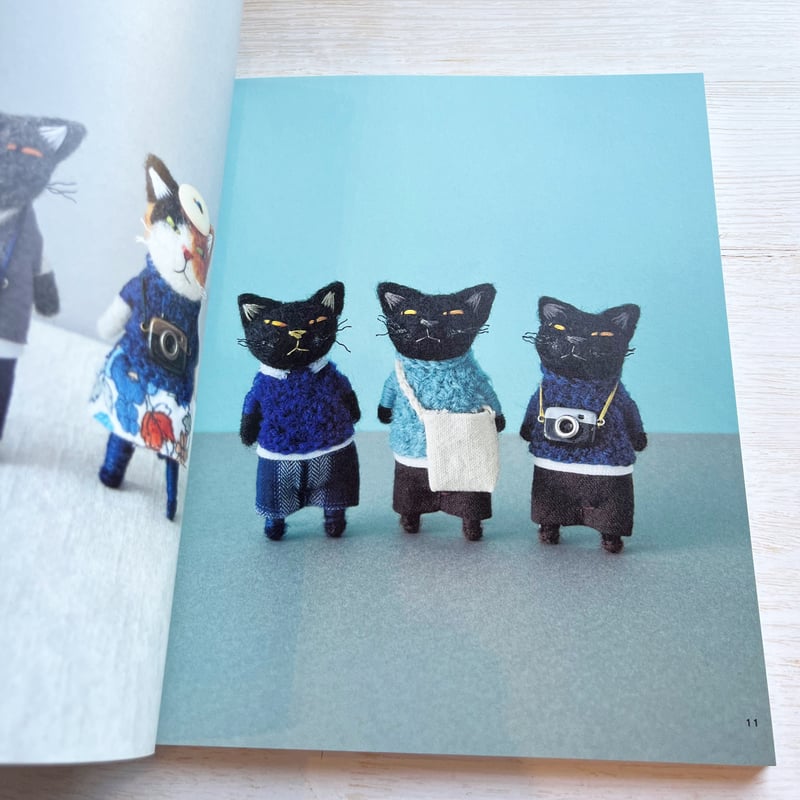 羊毛フェルトのちびねこ軍団 | necoya books web store