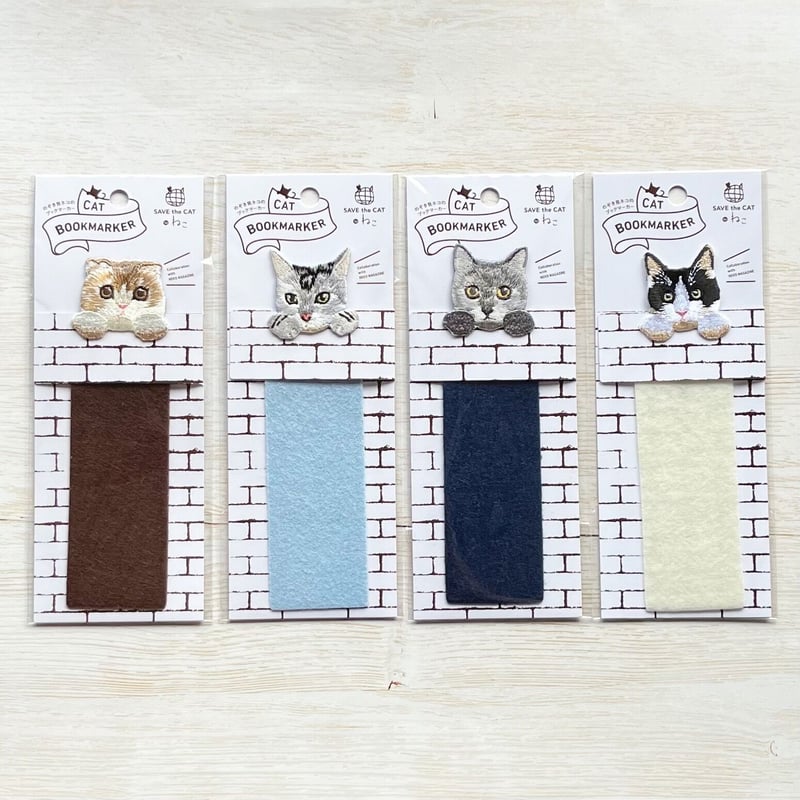 刺繍しおり CAT BOOKMARKER | necoya books web store