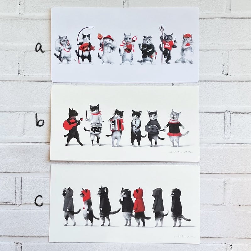 牧野千穂 猫の大判ポストカード | necoya books web store