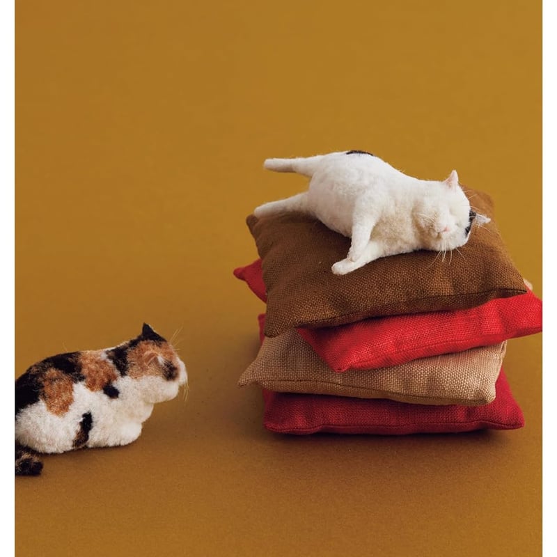 A猫 羊毛フェルト　キジトラの子猫【ハンドメイド 猫 猫 羊毛 フェルト A猫 羊毛フェルト キジトラの子猫 ハンドメイド 猫