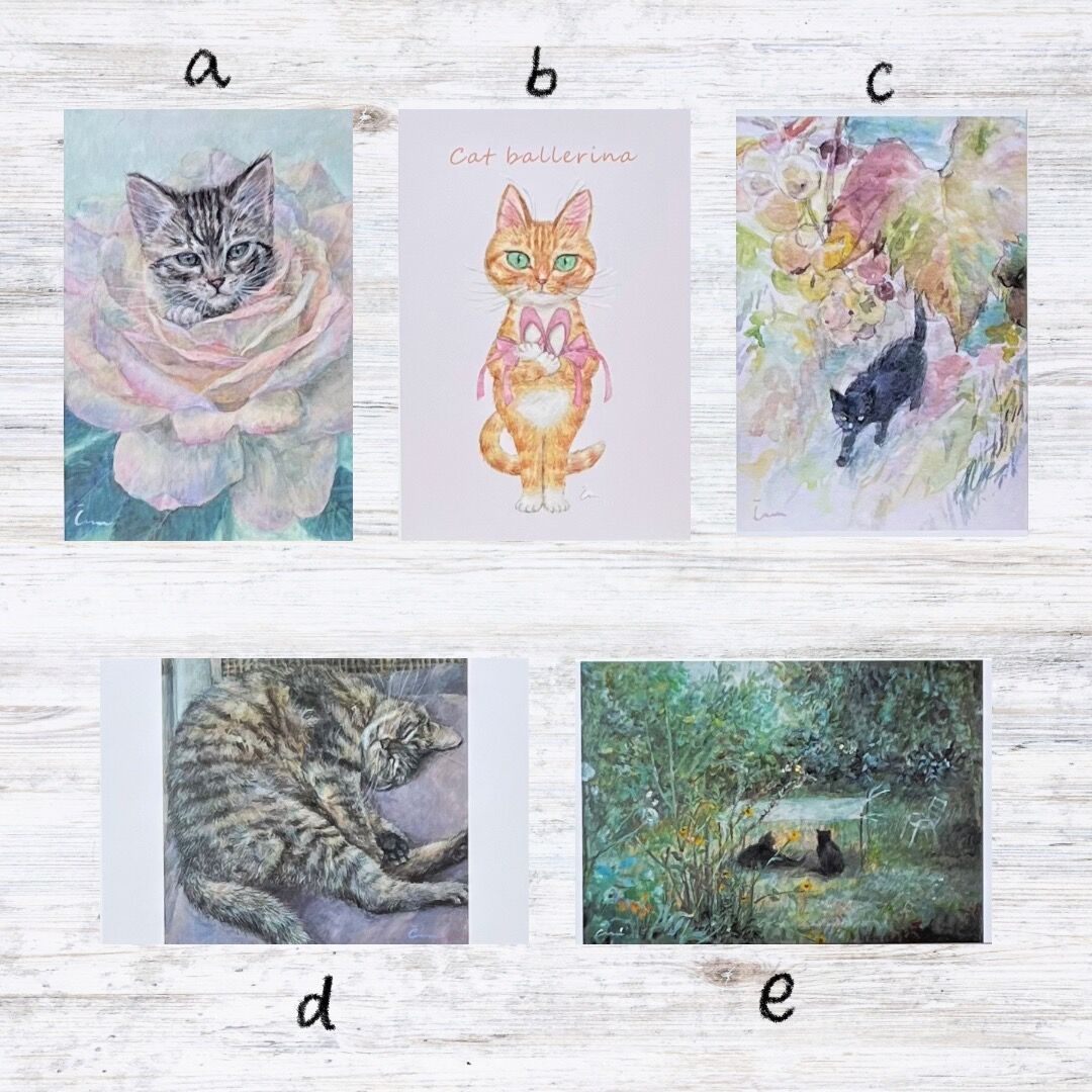 Čimi Cat painter 猫ポストカード | necoya books web store Čimi Cat painter 猫ポストカード | necoya books web store