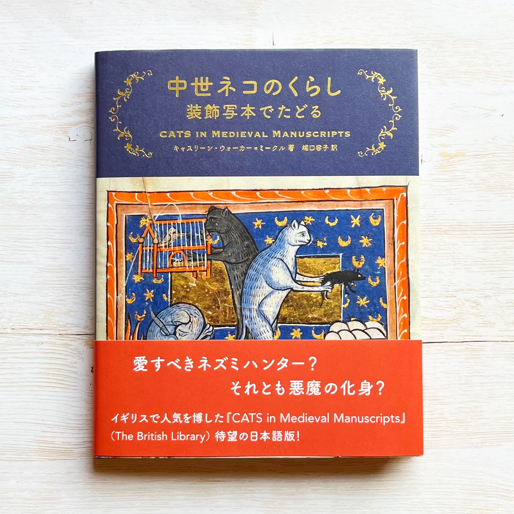 【原画】『猫の町の住民』ファンタジー　ゴシック　中世　絵画　アンティーク original