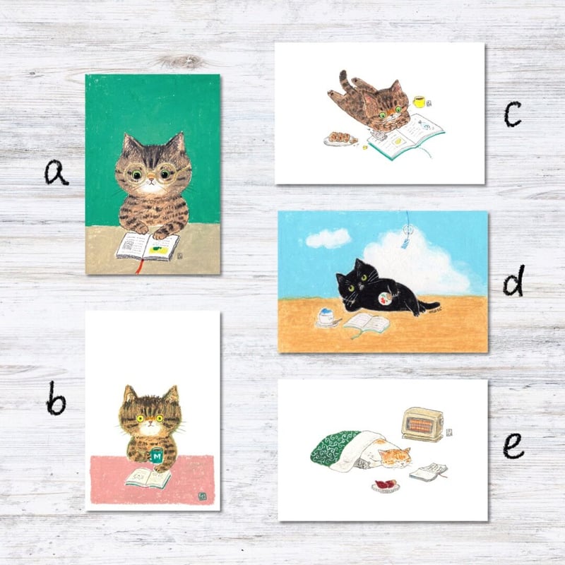 猫舎道楽堂本舗　原画額　シリアルナンバー入り+おまけポストカード付き 猫舎道楽堂本舗 原画額 シリアルナンバー入り+おまけポスト