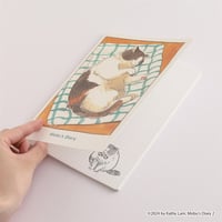 三毛猫のモブ　A5綴じノート「Sleep」