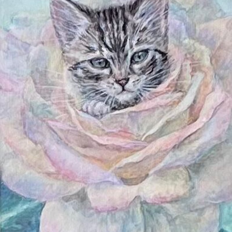 Čimi Cat painter 猫ポストカード | necoya books web store Čimi Cat painter 猫ポストカード | necoya books web store