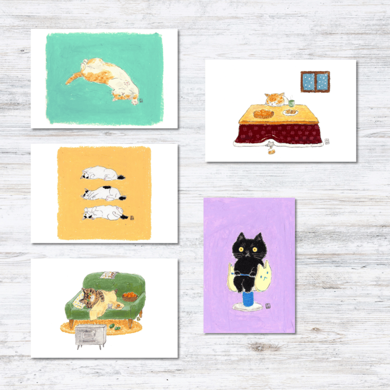 モリ イラストレーター 猫ポストカード | necoya books web store