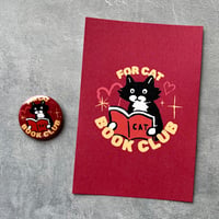 FOR CAT BOOK CLUB 缶バッジ & ポストカード