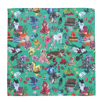 【Nathalie Lete】Handkerchief ハンカチ「Cats」