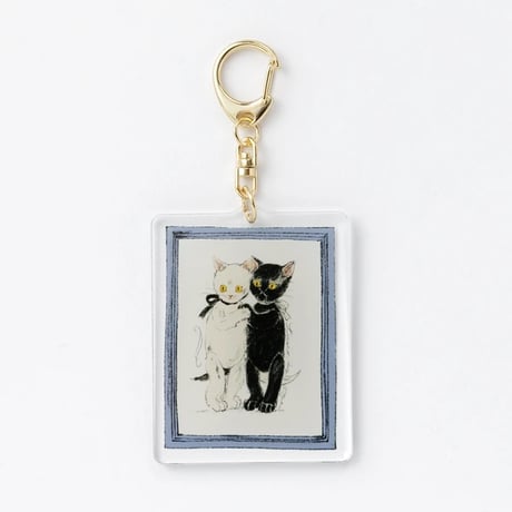 くらはしれい　アクリルキーホルダー「猫の肖像」