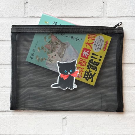 モリ イラストレーター　メッシュポーチ
