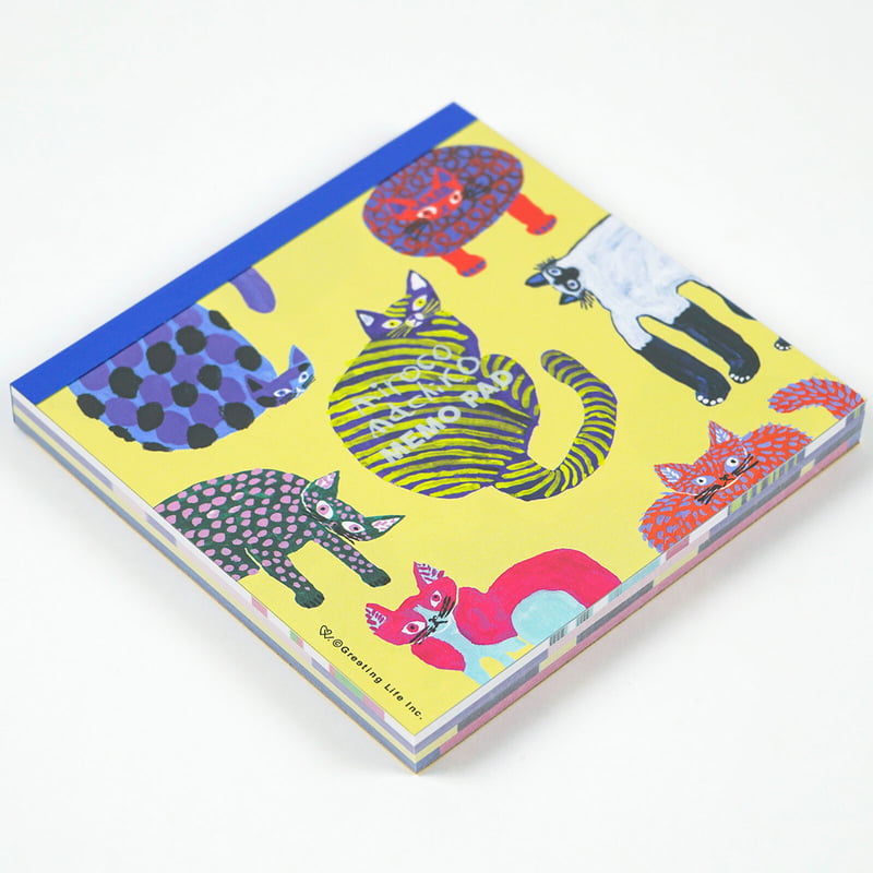 ミロコマチコ スクエアメモ／ネコ | necoya books web store