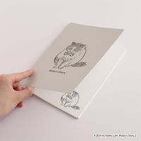 三毛猫のモブ　A5綴じノート「Ribbon」