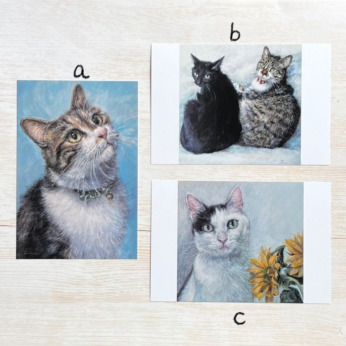 Čimi Cat painter 猫ポストカード | necoya books web store Čimi Cat painter 猫ポストカード | necoya books web store