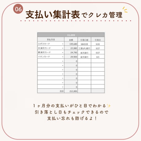 ラクして貯まる家計簿｜スプレッドシート〈かんたん分析版〉