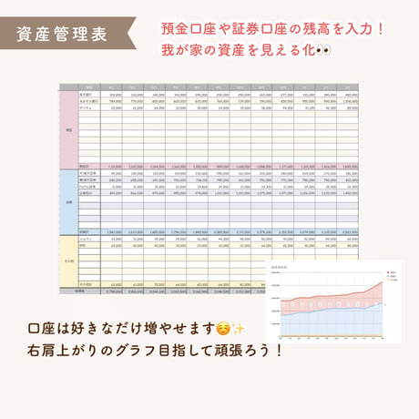 ラクして貯まる家計簿｜スプレッドシート〈かんたん分析版〉