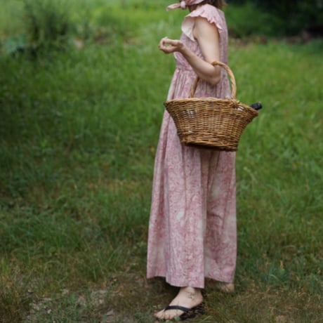 Frill/french sleeve dress　819589－H