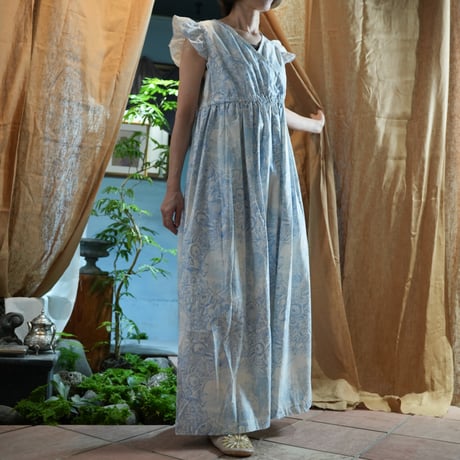 Frill/French sleeve dress　819589-T