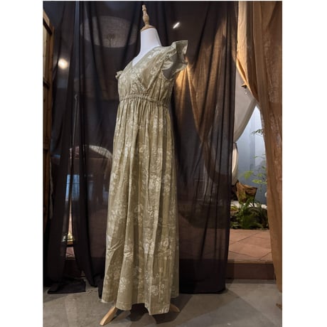 Frill/French sleeve dress KS-008-C