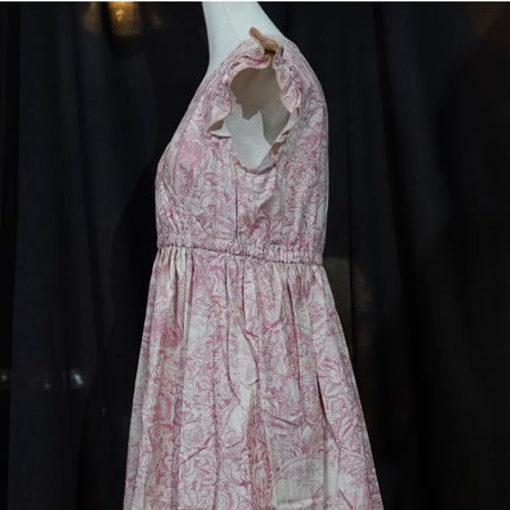 Frill/french sleeve dress　819589－H