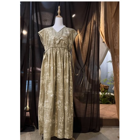 Frill/French sleeve dress KS-008-C