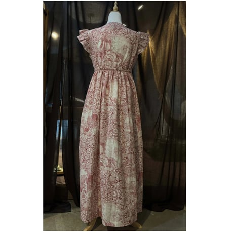 Frill/French sleeve dress 819589-R