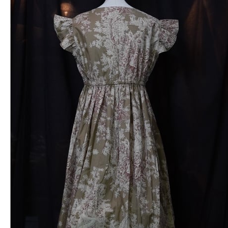 Frill/French sleeve dress KS-019-C