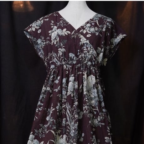 Frill/French sleeve dress  KS356072-C