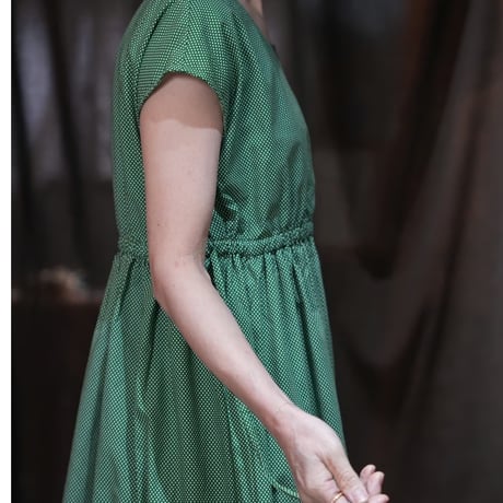 Frill/French sleeve dress　824350-J