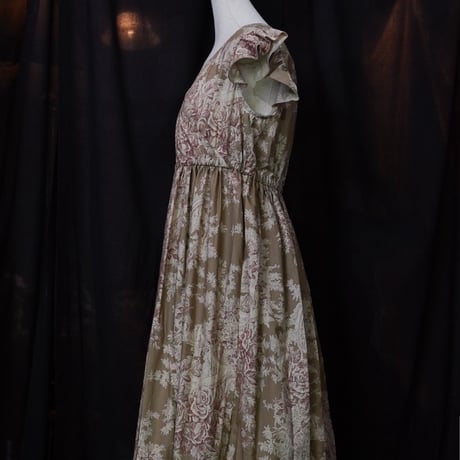 Frill/French sleeve dress KS-019-C