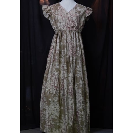 Frill/French sleeve dress KS-019-C