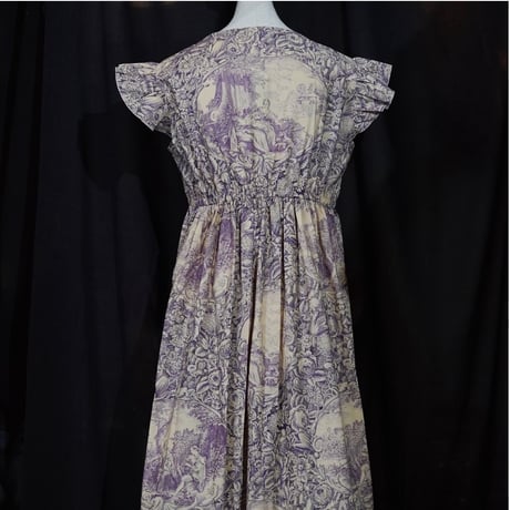 Frill/French sleeve dress 819589－A