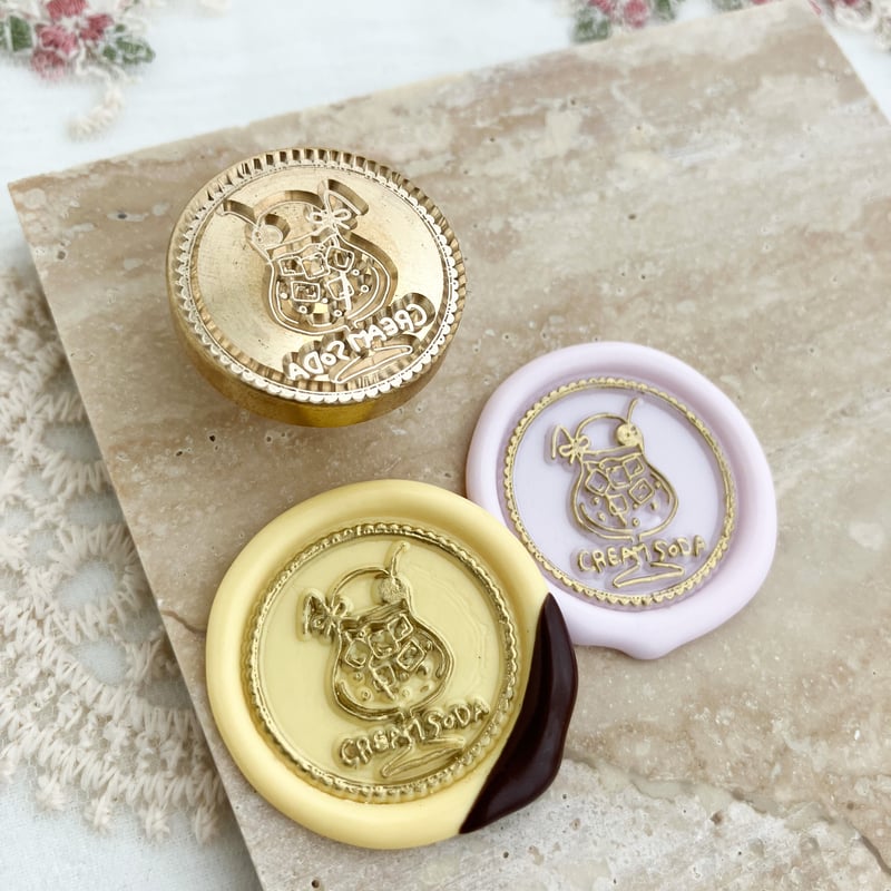 h053 original stamp head 【cream soda】 | シーリングスタ h053 original stamp head 【cream soda】 | シーリングスタ