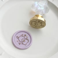 h166 original stamp head 【うさちゃん（さくらんぼ）】