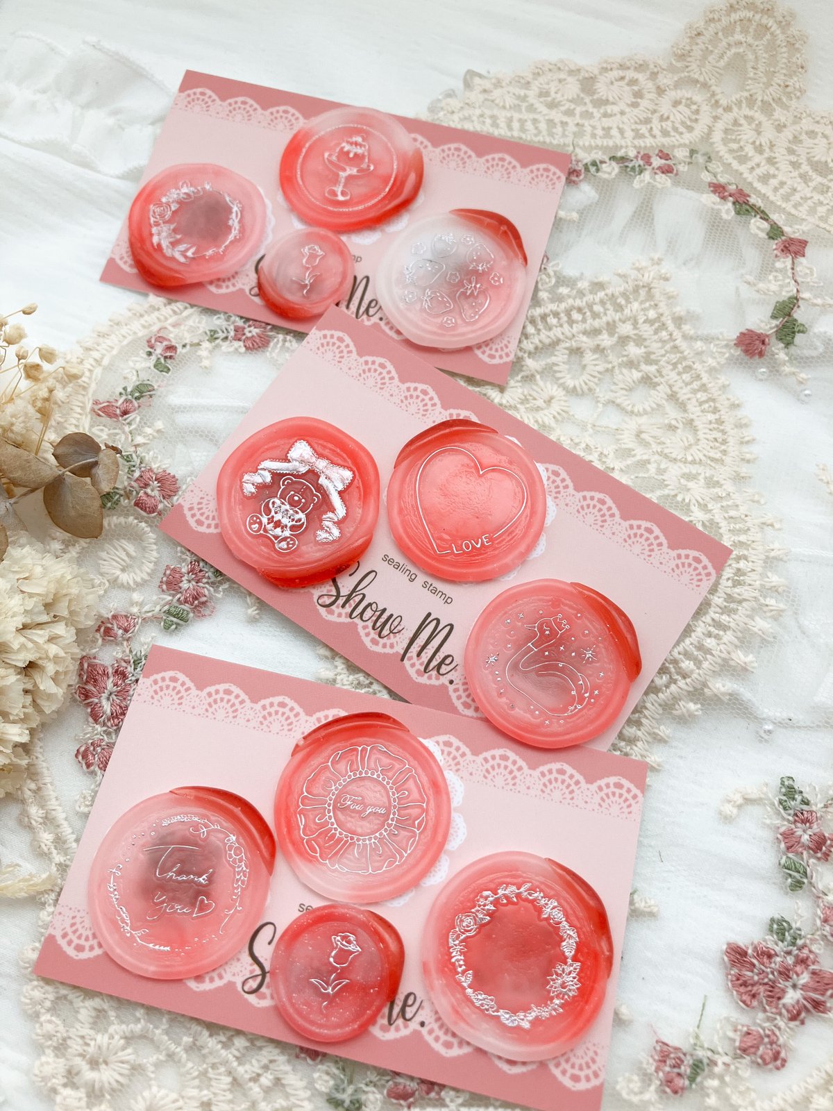 シーリングワックスシール ✩.*˚ 封蝋ステッカー 苺 8枚 197 61I5dogRFEL.jpg_BO30,255,255,