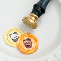 h203 original stamp head 【cupcake cat】