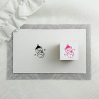 はんこ✴︎Xmas　サンタくまちゃん