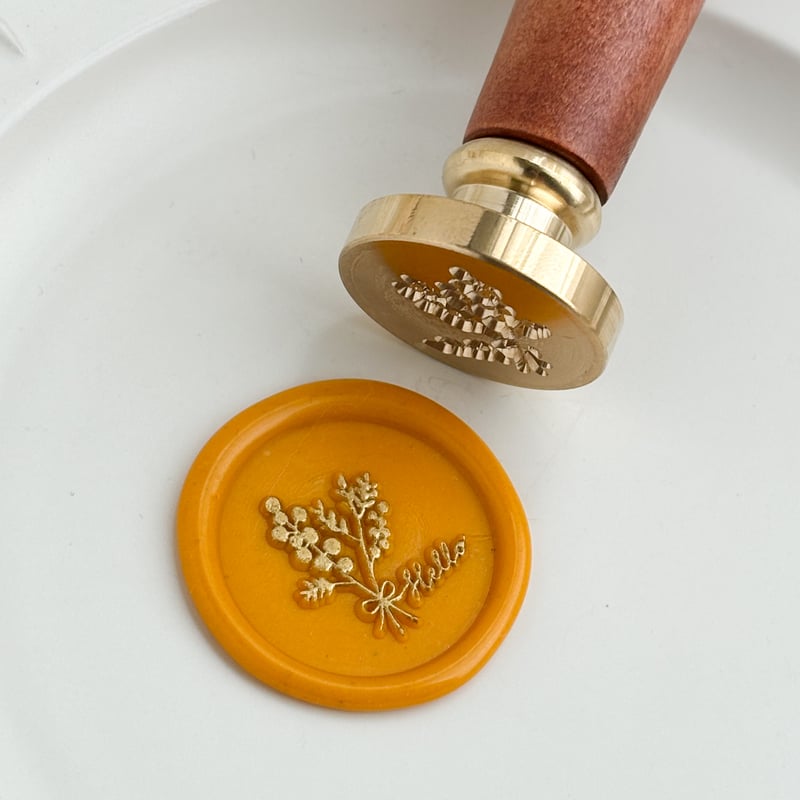 h122 original stamp head 【mimosa】 | シーリングスタンプ専門