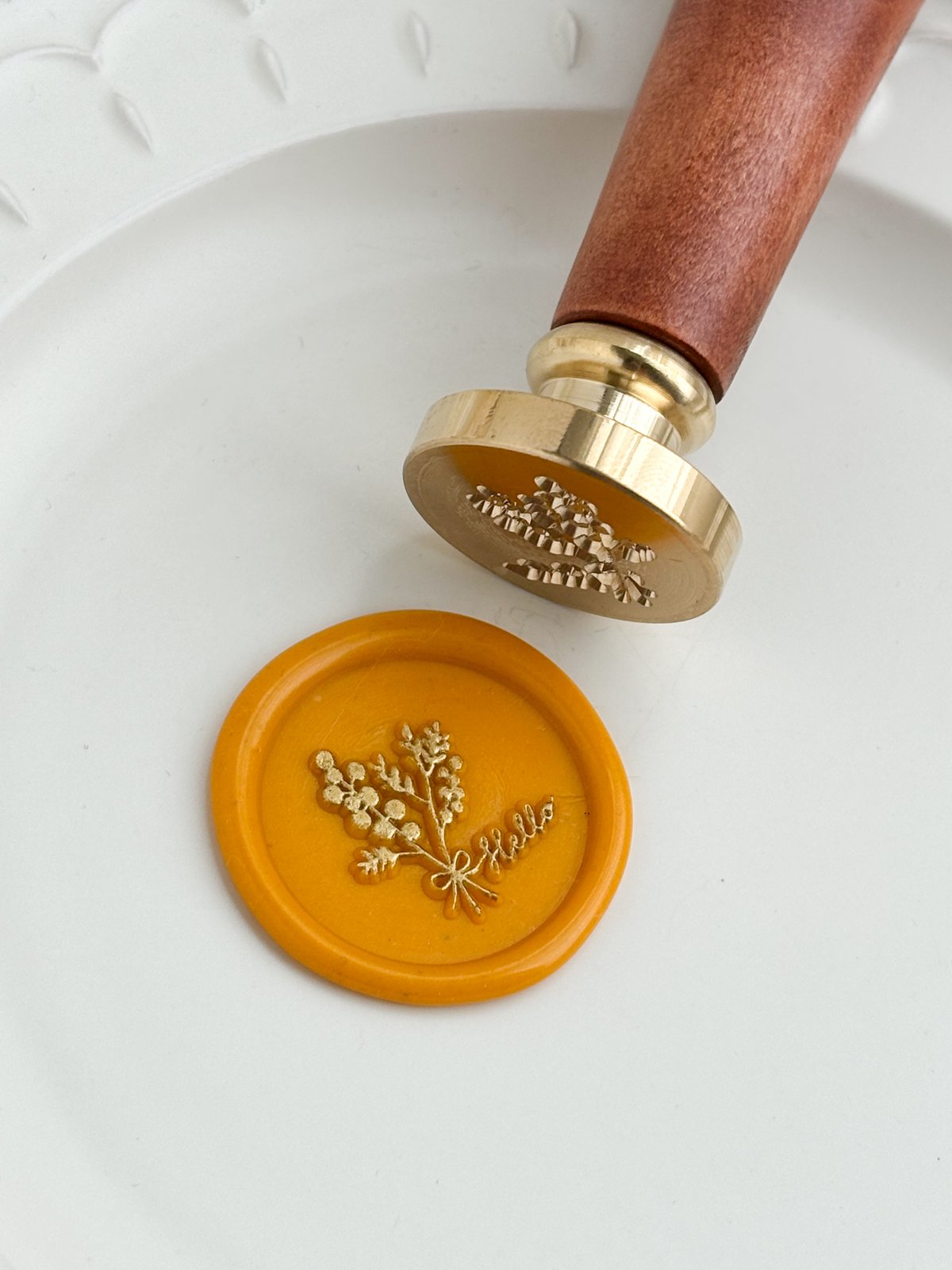 h122 original stamp head 【mimosa】 | シーリングスタンプ専門