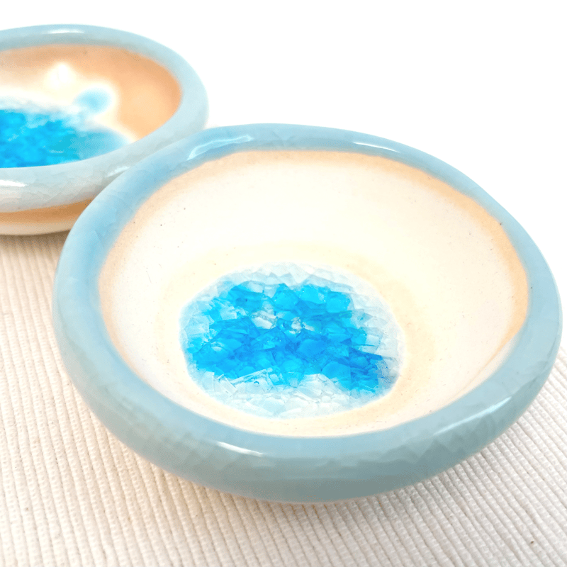 うるま陶器 豆皿2個セット | okinawa blue collection