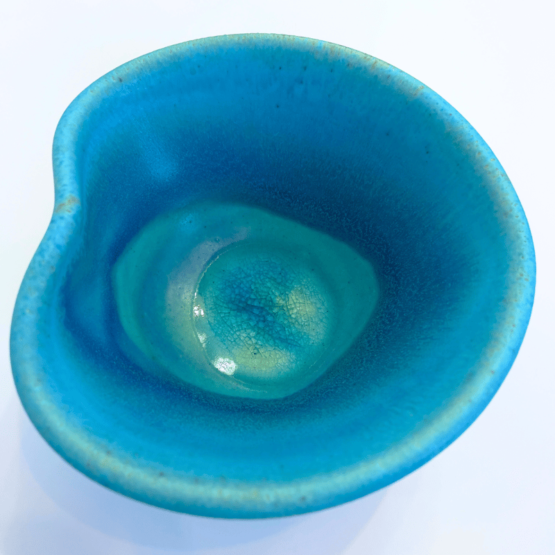 うるま陶器 ハート皿（C-055） | okinawa blue collection