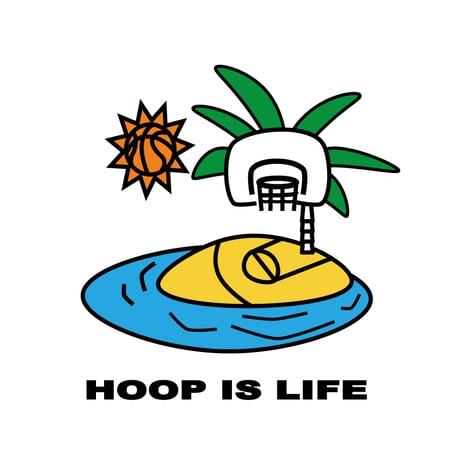 HOOP is LIFE　ドライTシャツ　ISLAND