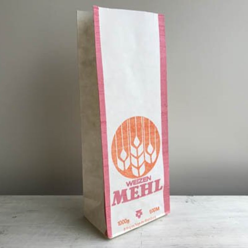 海外紙物　ヴィンテージ とても大きな　小麦粉袋　10枚 東ドイツ製ヴィンテージ紙袋（小麦粉） | osoblanco online shop