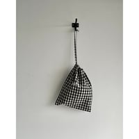 R&D.M.CO- GINGHAM CHECK DRAWATRING BAG(S)
