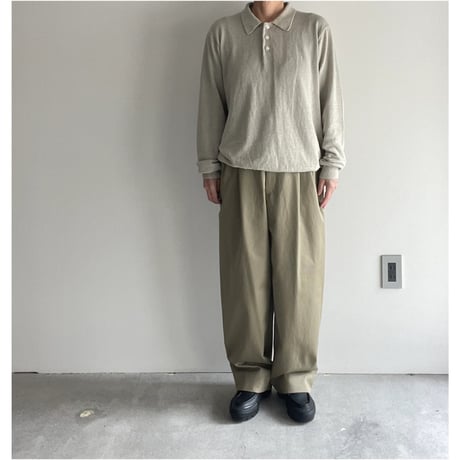 エシュペー ORGANIC COTTON CHINO CHLOTH SLACKS